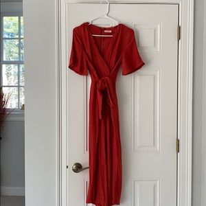 Burnt orange jumpsuit